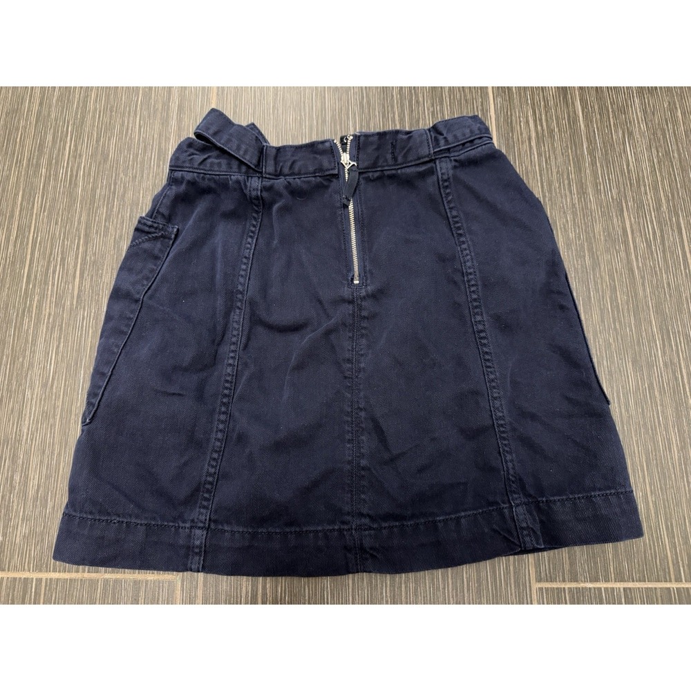 Anthropologie Pilcro Letterpress Mini Skirt Sz 2 Buckles Nautical Pockets - Picture 4 of 6